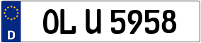 Truck License Plate